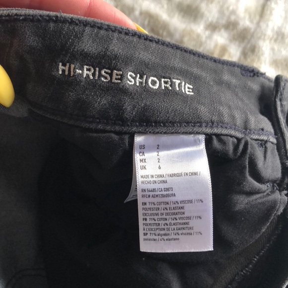 American Eagle grey wash high rise jeans shorts - Picture 4 of 4